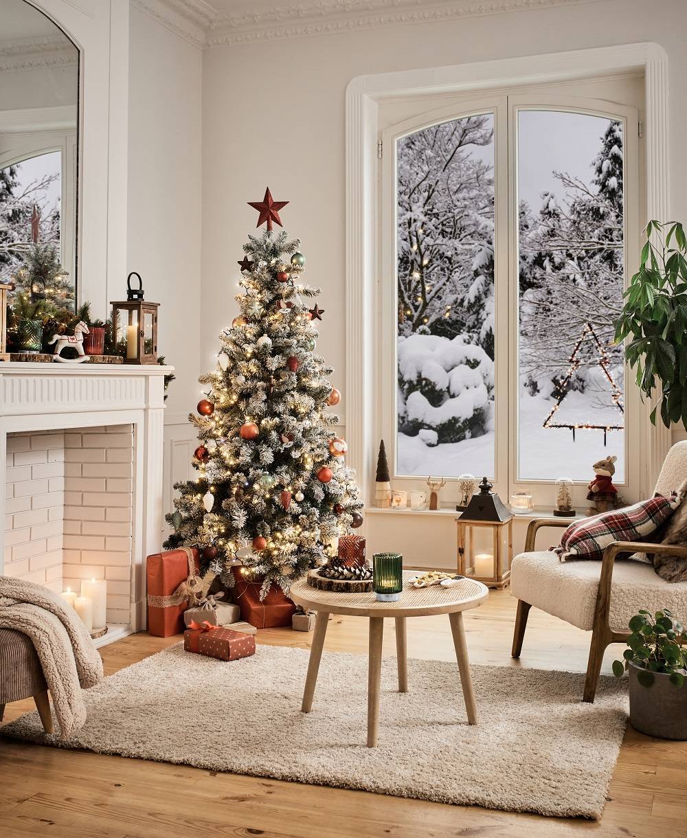 Forest frosted Sapin w burlap vert TIPS 106 -Poly-Vert- h90xd62cm - Image 2