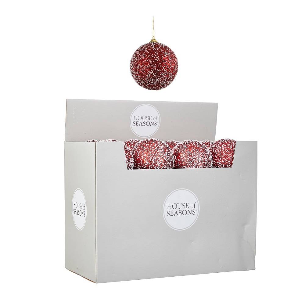 House of Seasons - House of Seasons - Boule de Noël Rouge Display Ø.10 cm