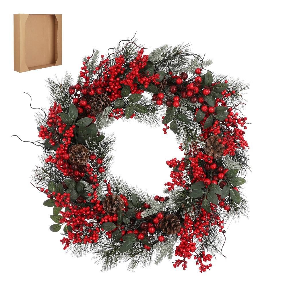 House of Seasons - House of Seasons - Couronne Jerry Rouge Ø.70 cm