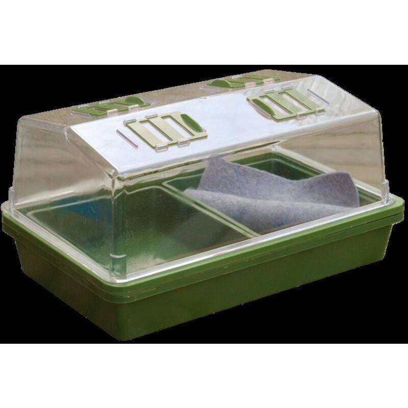 Nortène - HEATING GROW mini Serre chauffante  vert / transparent 39x25x20cm - Image 4