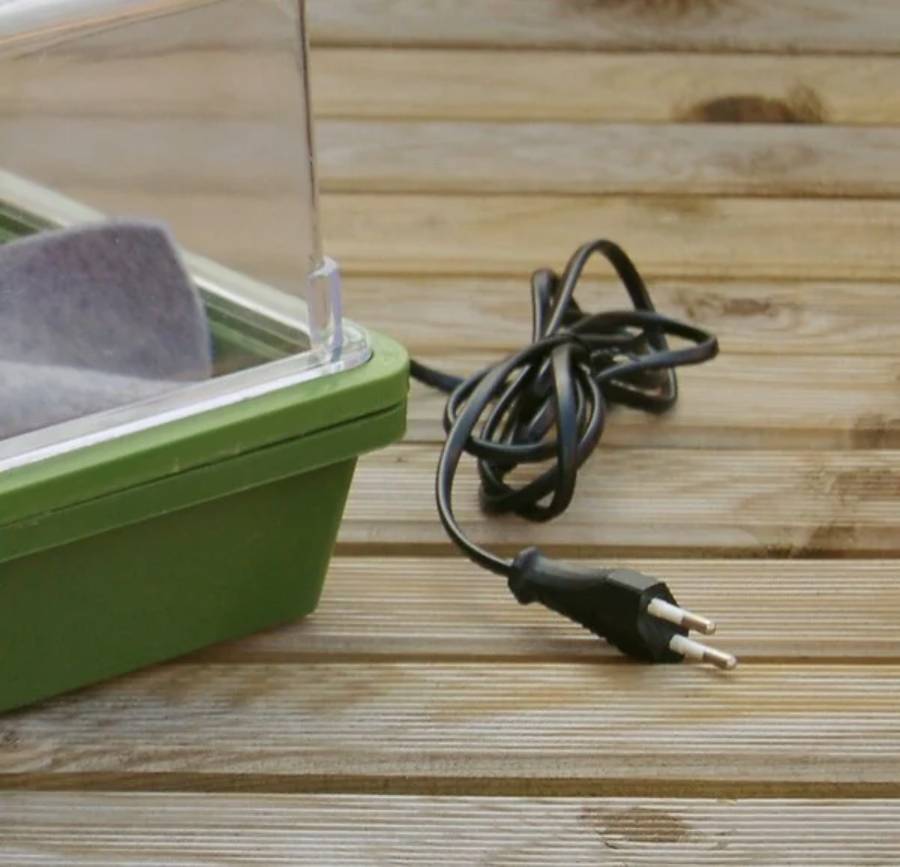 Nortène - HEATING GROW mini Serre chauffante  vert / transparent 39x25x20cm - Image 11