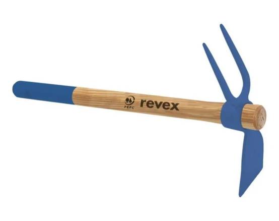 Serfouette panne et fourche forgée manche bois 40 cm - REVEX - Image 1