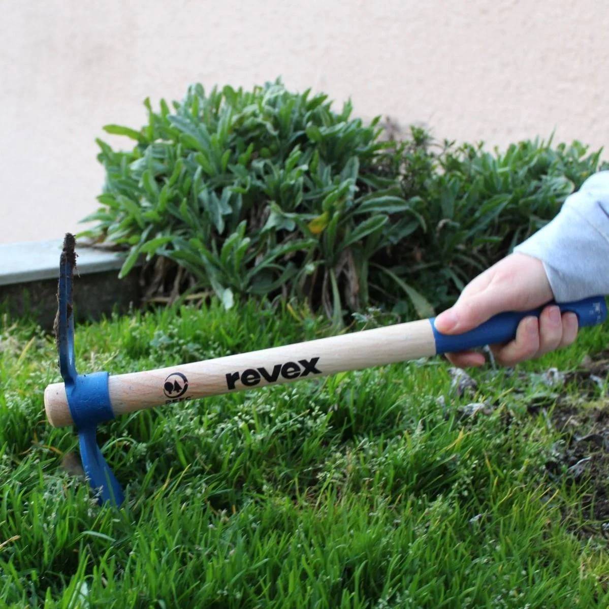 Serfouette panne et fourche forgée manche bois 40 cm - REVEX - Image 3