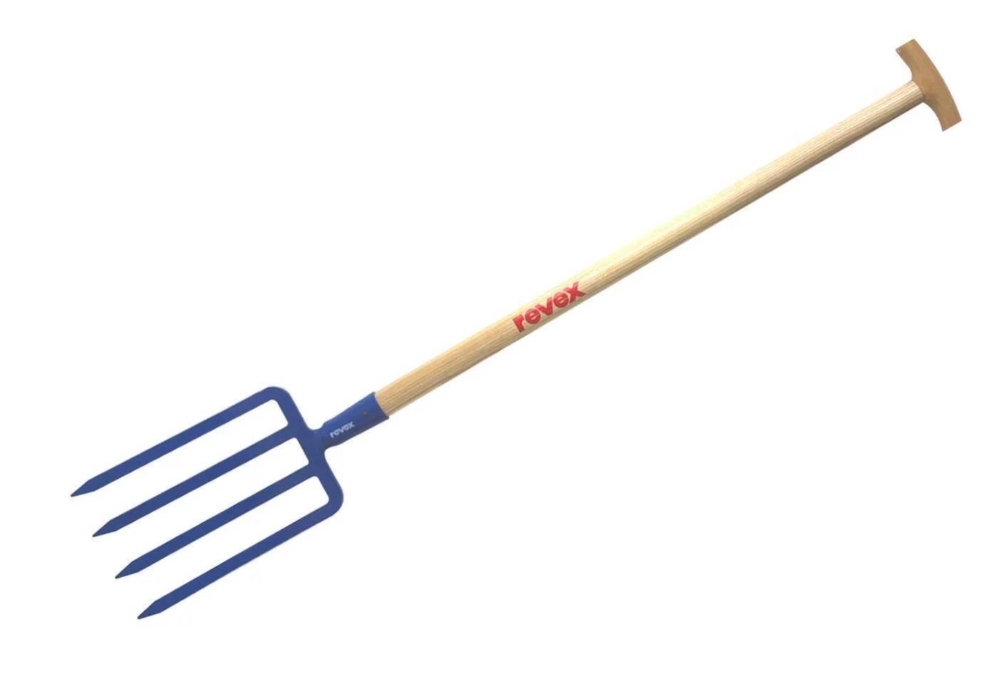 Fourche à bêcher acier forgé manche bois L 90 cm – REVEX