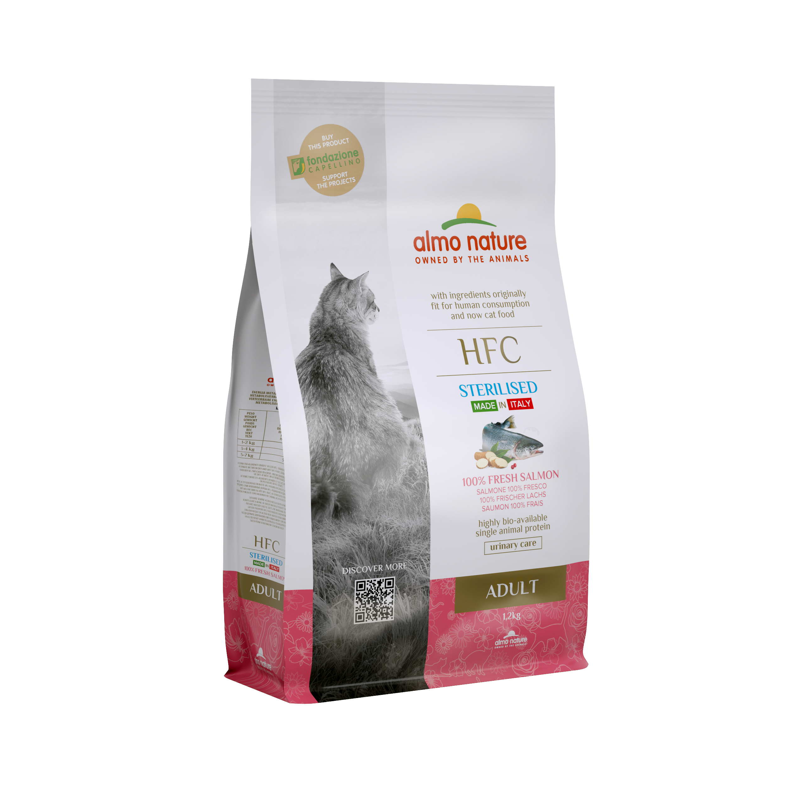 Almo Nature - Croquettes pour chat adulte stérilisé au saumon frais - sac 1,2 kg - ALMO NATURE - Image 2
