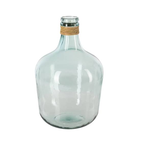 Vase Dame-Jeanne Rafia Transparent Ø 27 cm H 43 cm - ATMOSPHERA - Image 2