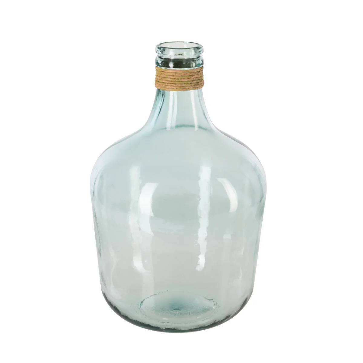Vase Dame-Jeanne Rafia Transparent Ø 27 cm H 43 cm - ATMOSPHERA - Image 2