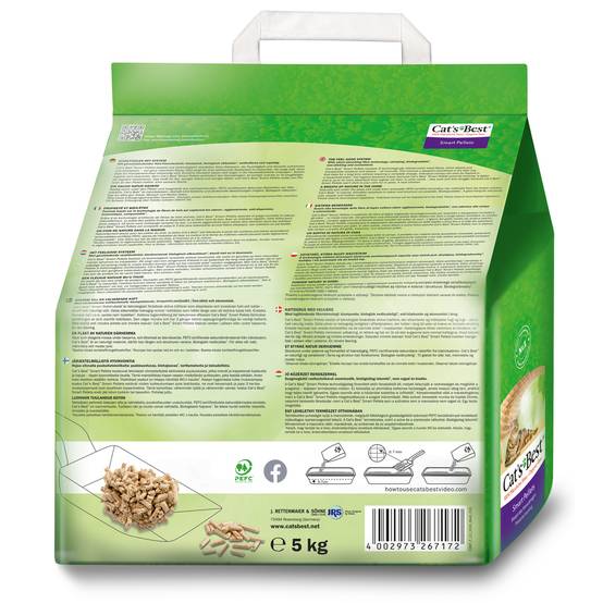 Cat's Best - Litière pour chat Smart pellets 10 L / 5 kg - CAT'S BEST - Image 5