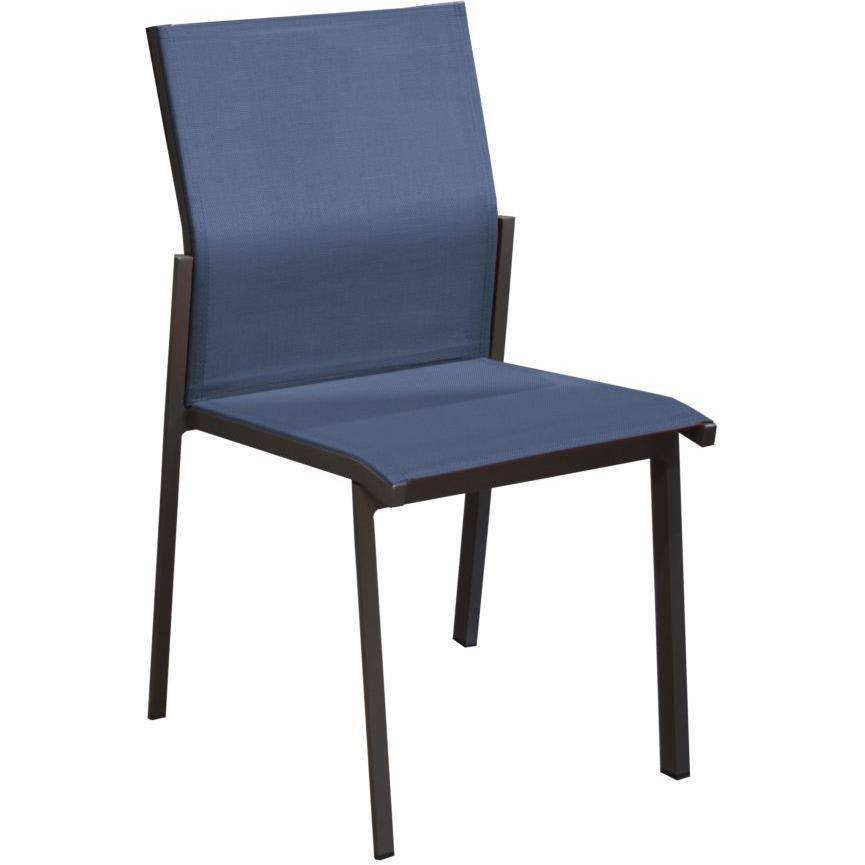 Proloisirs - Chaise Graphite rouge - DELIA