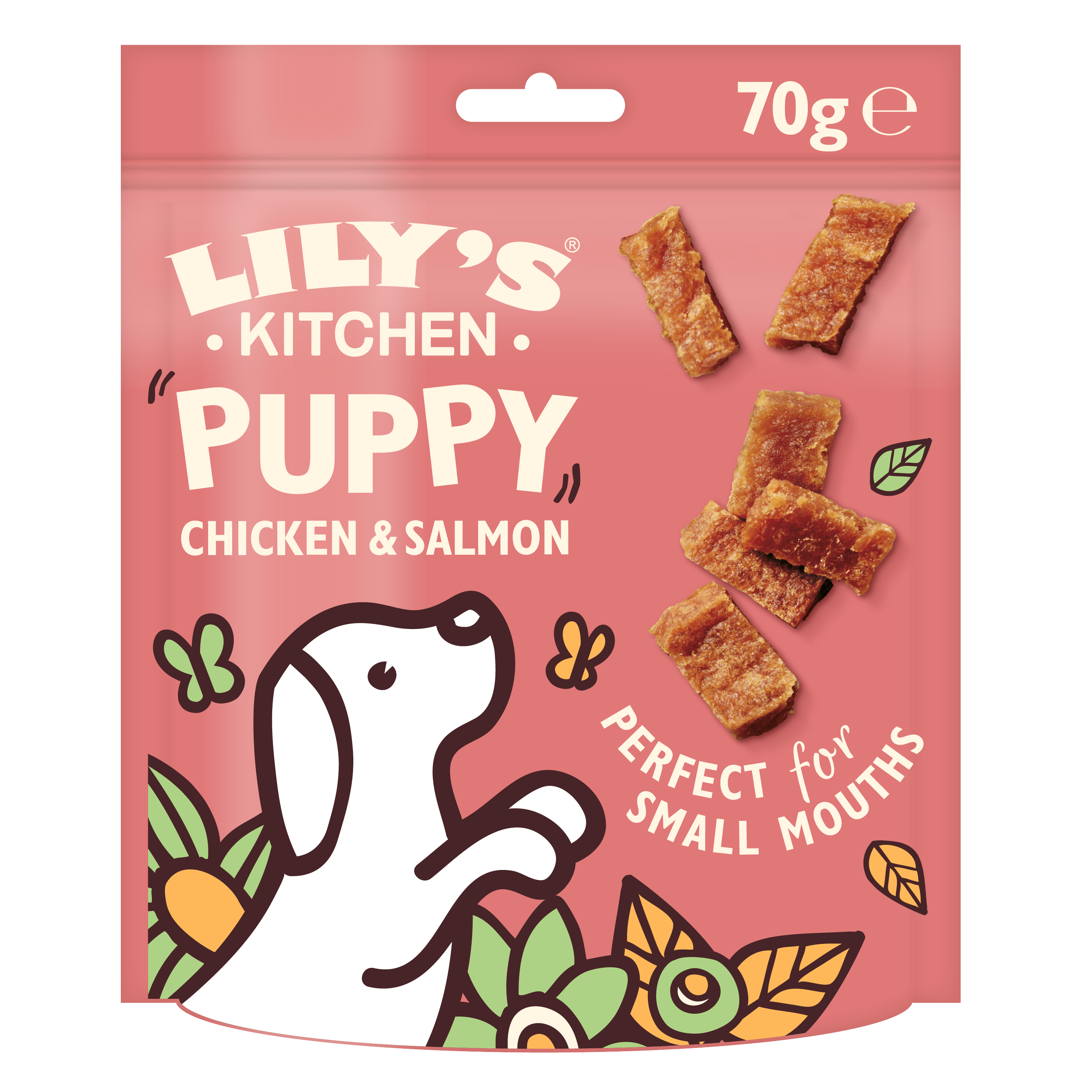 Lily'S Kitchen - Lily's Kitchen Friandises Recette sans céréales pour chiot - Mini Bouchées au poulet et saumon 70 g