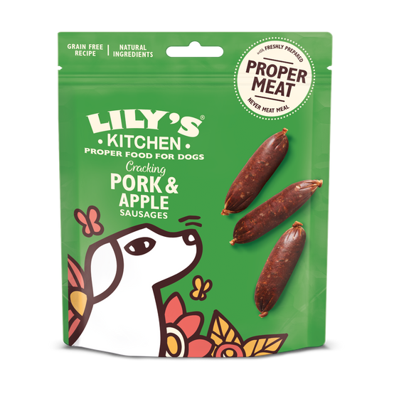 Lily'S Kitchen - Lily's Kitchen Friandises sans céréales pour chien - Mini saucisses au porc, avec de la pomme 70 g - Image 2