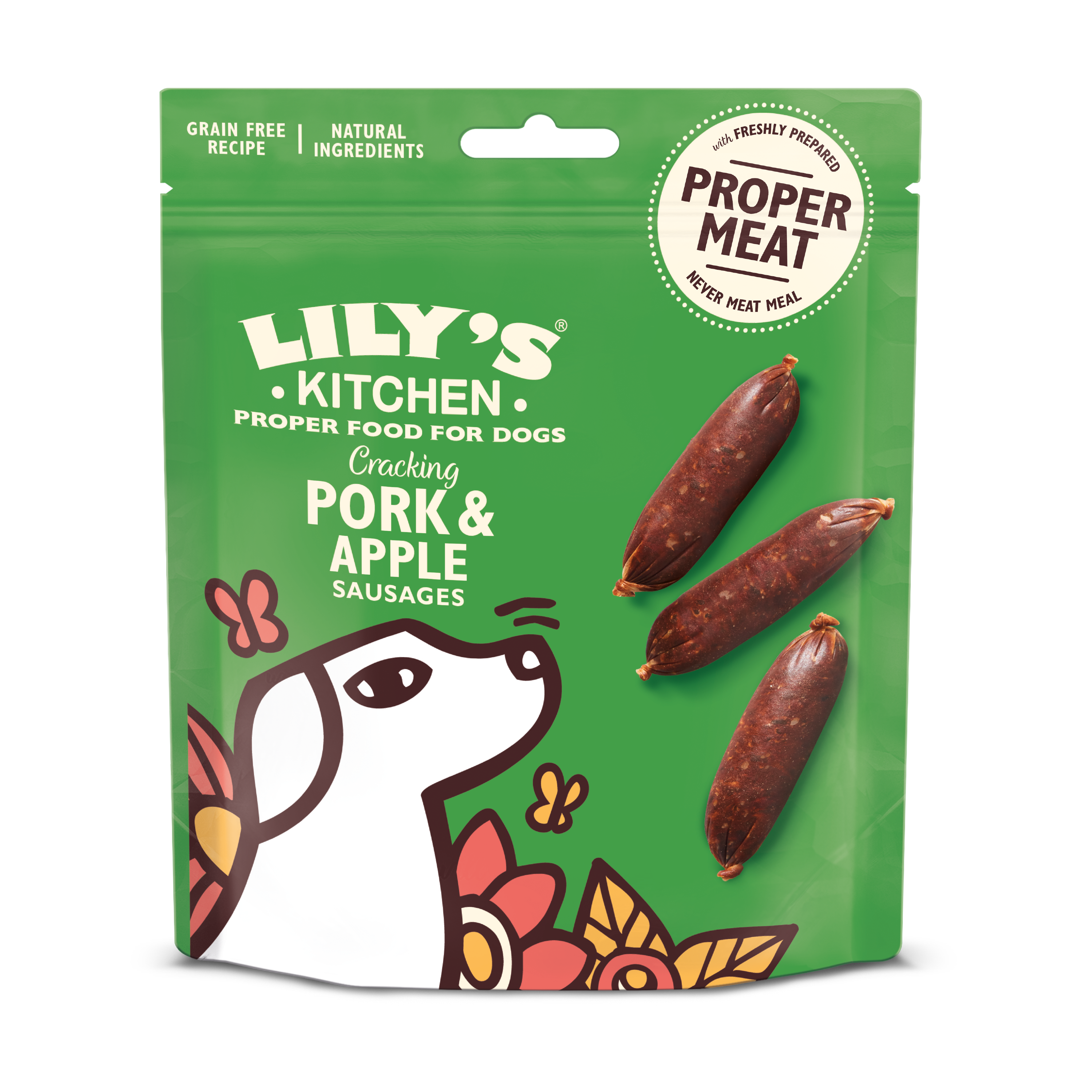 Lily'S Kitchen - Lily's Kitchen Friandises sans céréales pour chien - Mini saucisses au porc, avec de la pomme 70 g - Image 2