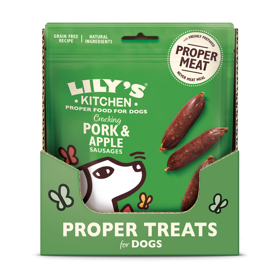 Lily'S Kitchen - Lily's Kitchen Friandises sans céréales pour chien - Mini saucisses au porc, avec de la pomme 70 g - Image 1