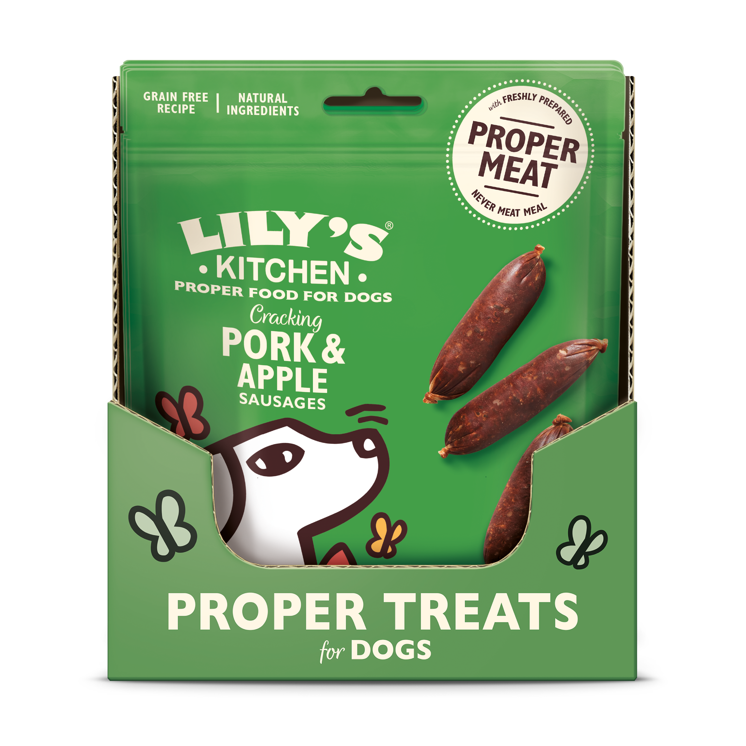 Lily'S Kitchen - Lily's Kitchen Friandises sans céréales pour chien - Mini saucisses au porc, avec de la pomme 70 g - Image 1