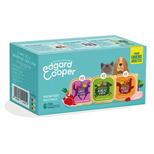 Pâtée Chien Multipack Sans Céréales - EDG COOPER