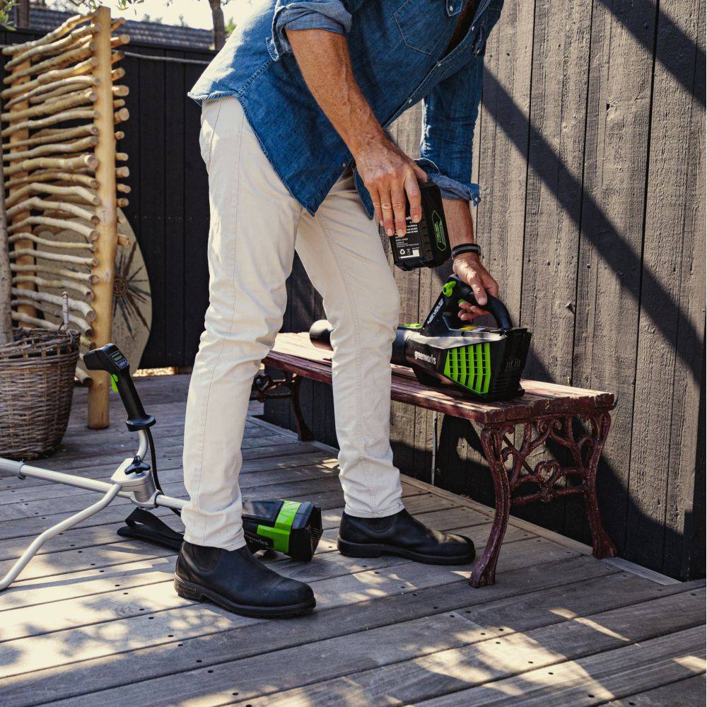 Greenworks - Souffleur feuilles élec à batt G48ABK2 DVT 48V Av batt/chargeur - Image 12