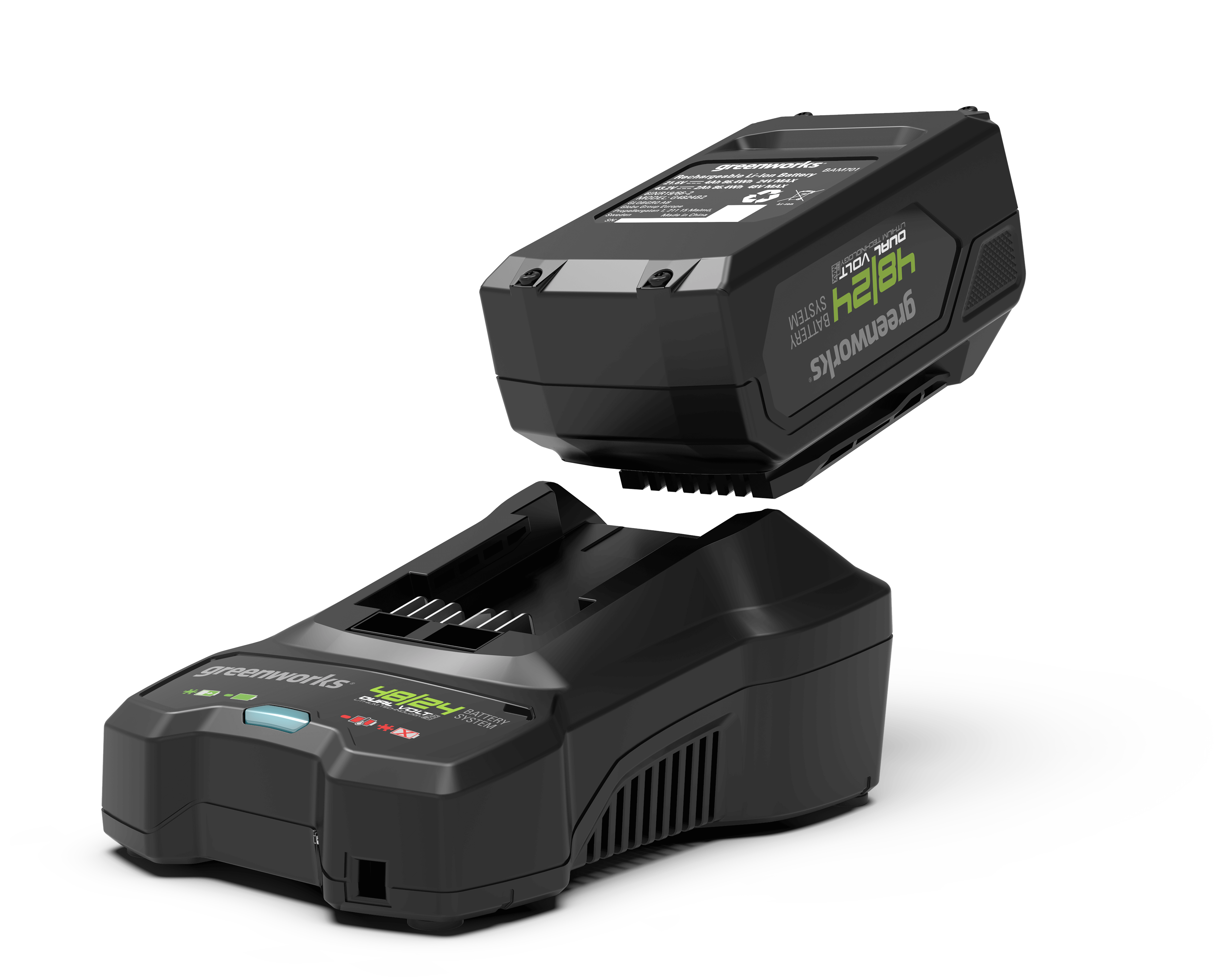 Greenworks - Souffleur feuilles élec à batt G48ABK2 DVT 48V Av batt/chargeur - Image 5
