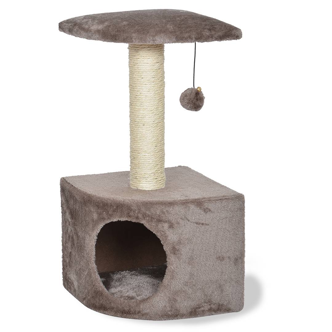 Griffoir de coin Bessie 30x30x58cm taupe - Image 1
