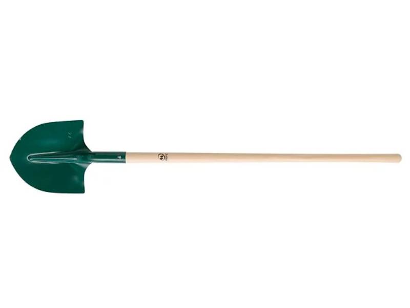 Pelle ronde acier trempé manche bois 110 cm – LEBORGNE - Image 1
