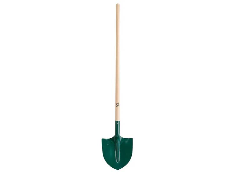 Pelle ronde tôle 27 cm manche bois TP - LEBORGNE