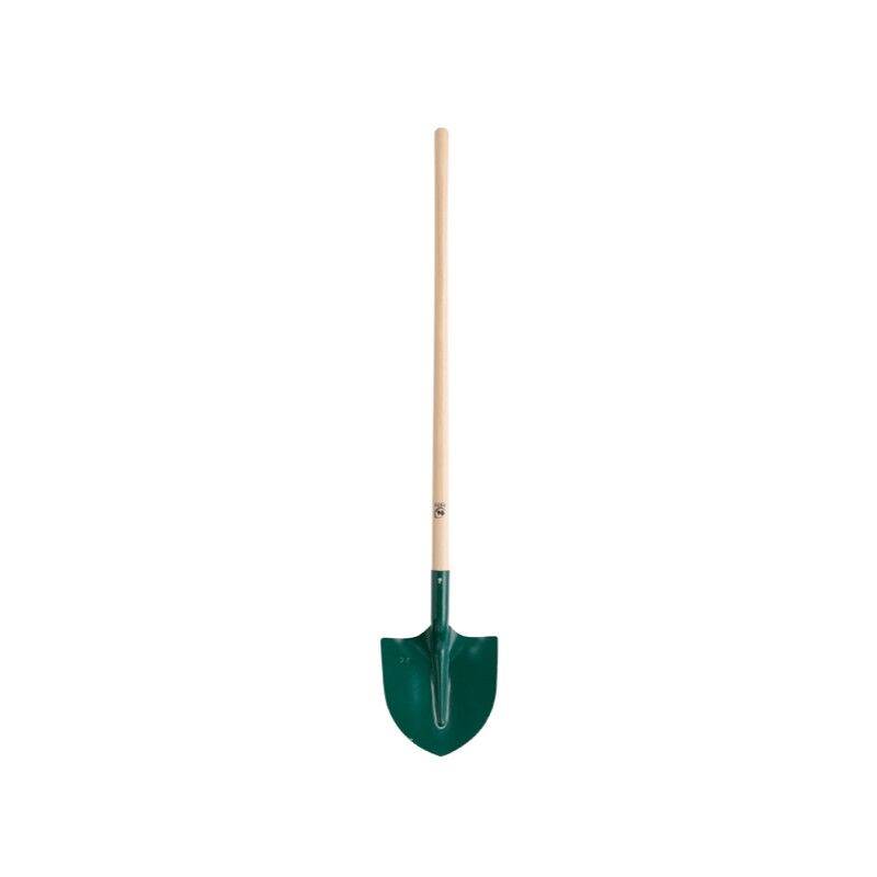 Pelle Ronde Acier Manche Bois 130 cm H 27 cm L. 27 cm – LEBORGNE - Image 2