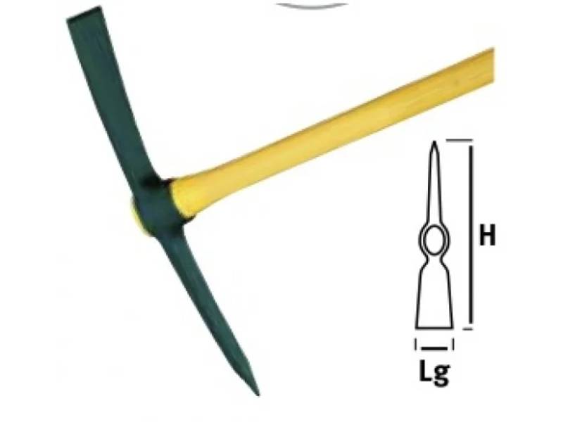 Pioche Terrassier Douille Ovale 2kg Manche Novagrip – LEBORGNE