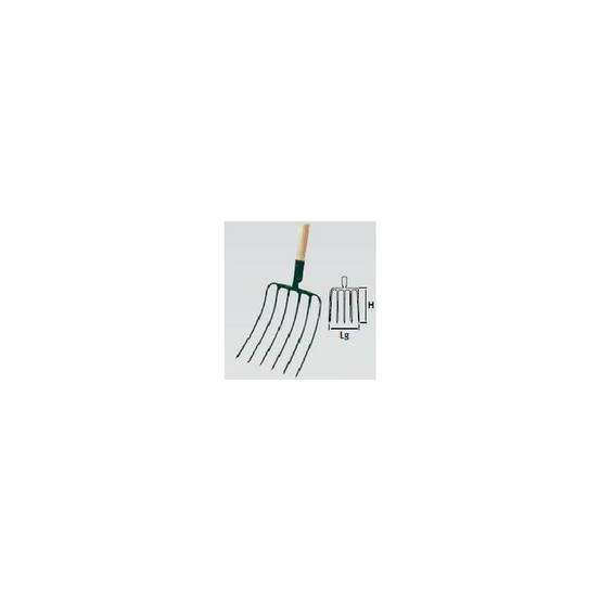 Fourche à maïs Croc Métal Bois 6 dents 130 cm - LEBORGNE - Image 3