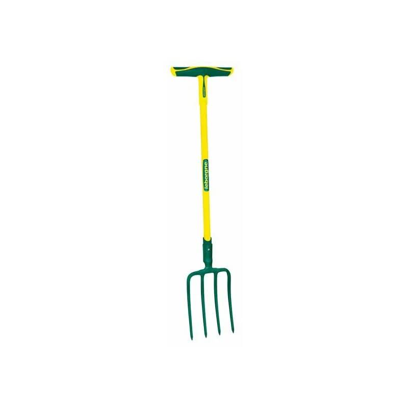 Fourche à bêcher douille acier vert H 30 cm - LEBORGNE - Image 3