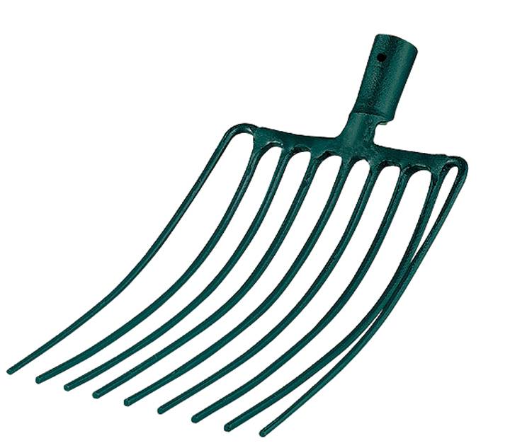 Fourche à cailloux douille 9 dents sans manche 424350 - LEBORGNE - Image 1