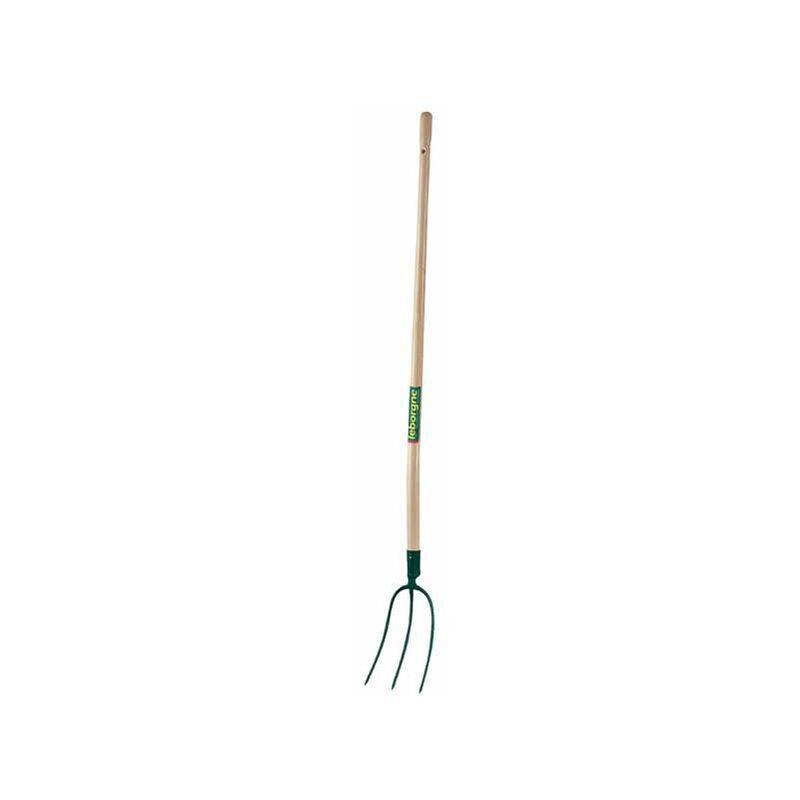 Fourche à foin 3 dents manche bois 30 cm - LEBORGNE - Image 2