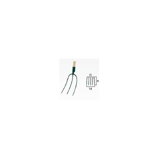 Fourche à foin 3 dents manche bois 30 cm - LEBORGNE - Image 3