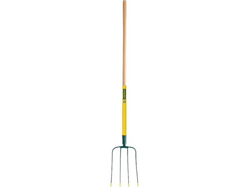 Fourche à fumier douille 4 dents manche bois - LEBORGNE