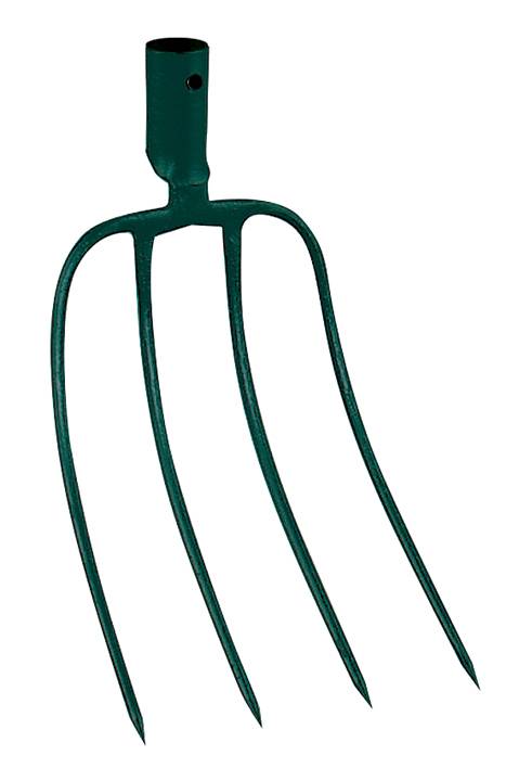 Fourche fumier douille 4 dents sans manche - LEBORGNE - Image 1