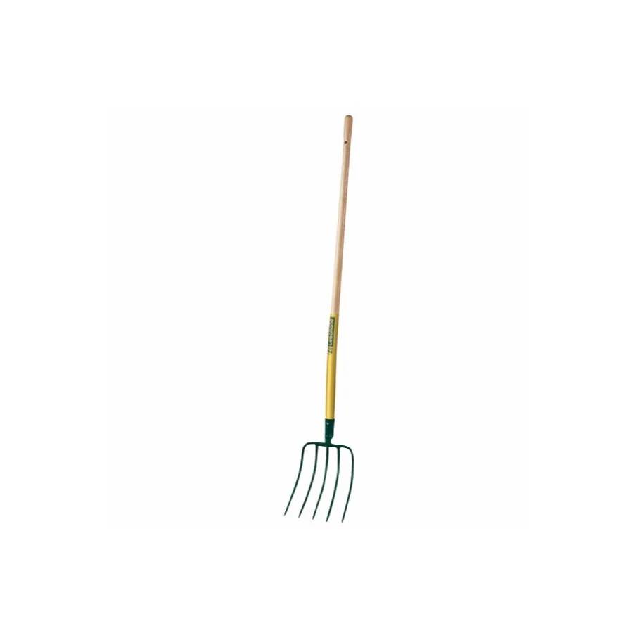 Fourche Maïs 5 Dents Métal Bois H 130 cm - LEBORGNE - Image 2