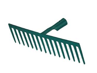 Râteau Forgé 16 Dents Droites Manche Bois – LEBORGNE