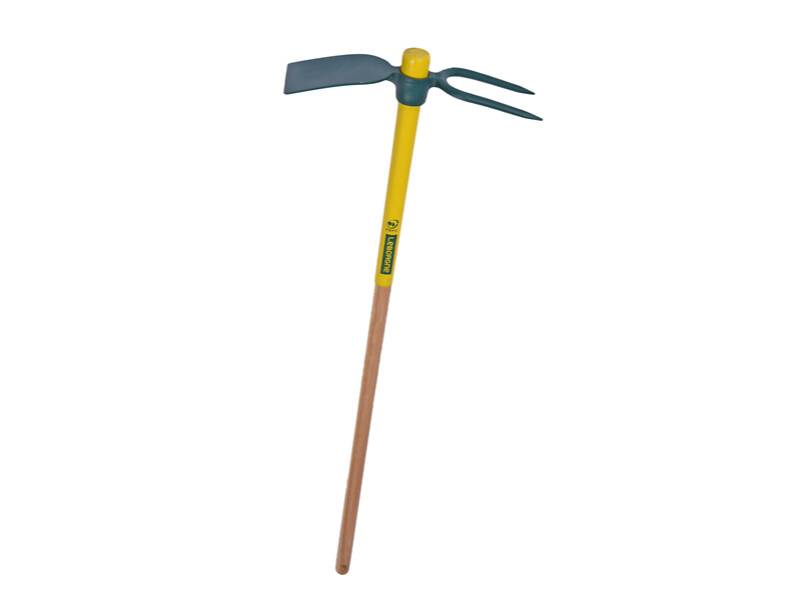 Serfouette à vigne panne et fourche 38 cm manche bois - LEBORGNE - Image 1