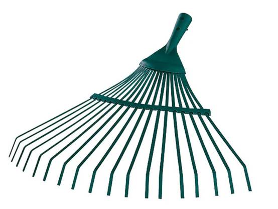 Balai à gazon acier sans manche 44 cm 22 dents - LEBORGNE - Image 1