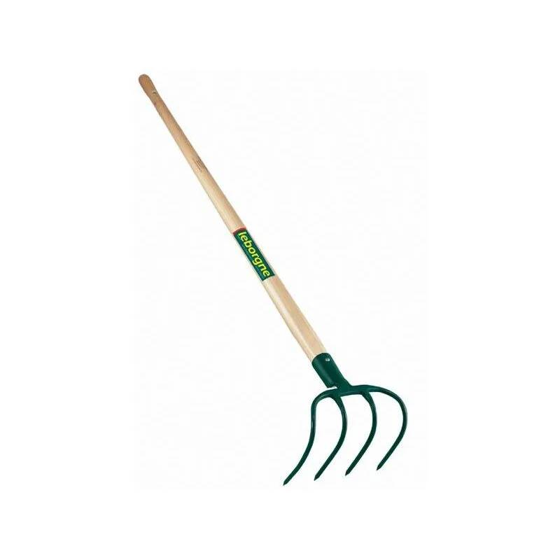 Croc De Pépiniériste 4 Dents Manche Bois Percé 130 cm - LEBORGNE - Image 2
