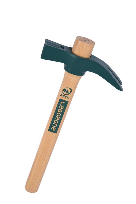 Marteau de coffreur manche bois 700 g LEBORGNE - Image 1