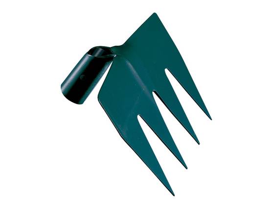 Ratissoire 4 dents réglette sans manche vert 22,5 cm LEBORGNE - Image 1
