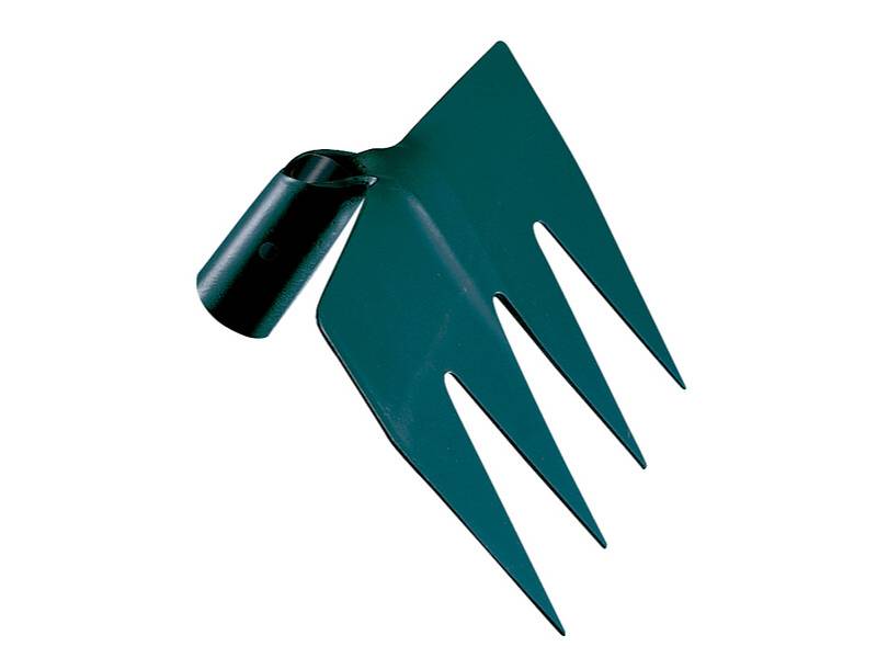 Ratissoire 4 dents réglette sans manche vert 22,5 cm LEBORGNE - Image 1