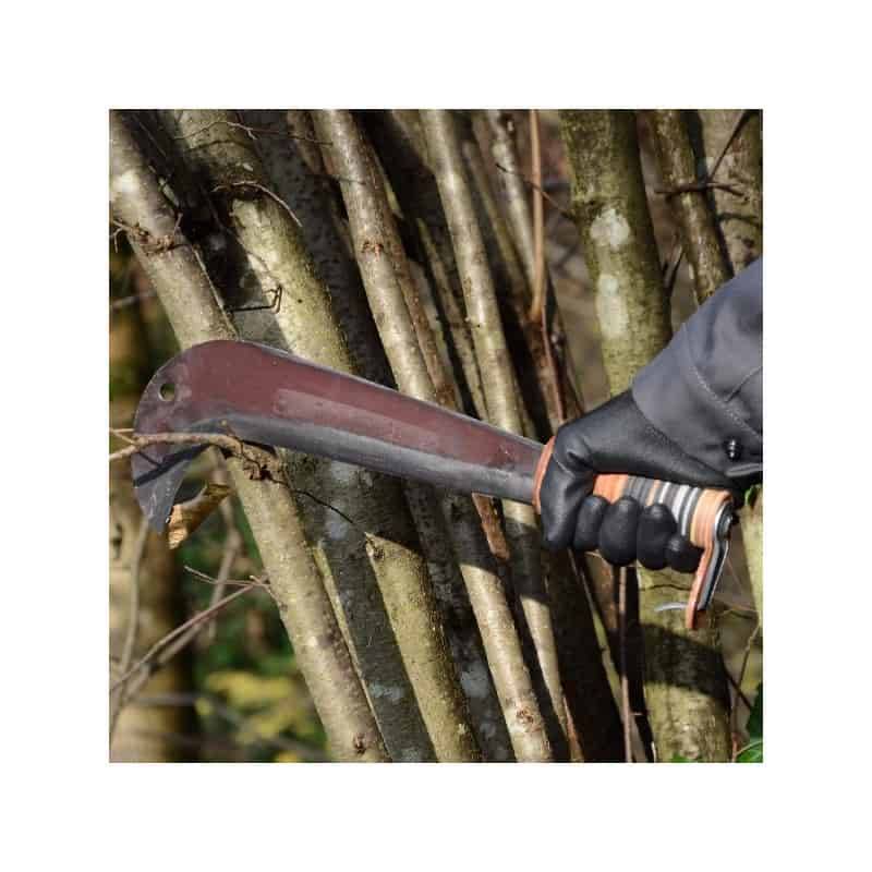Serpe italienne manche bois cuir 26 cm LEBORGNE - Image 3