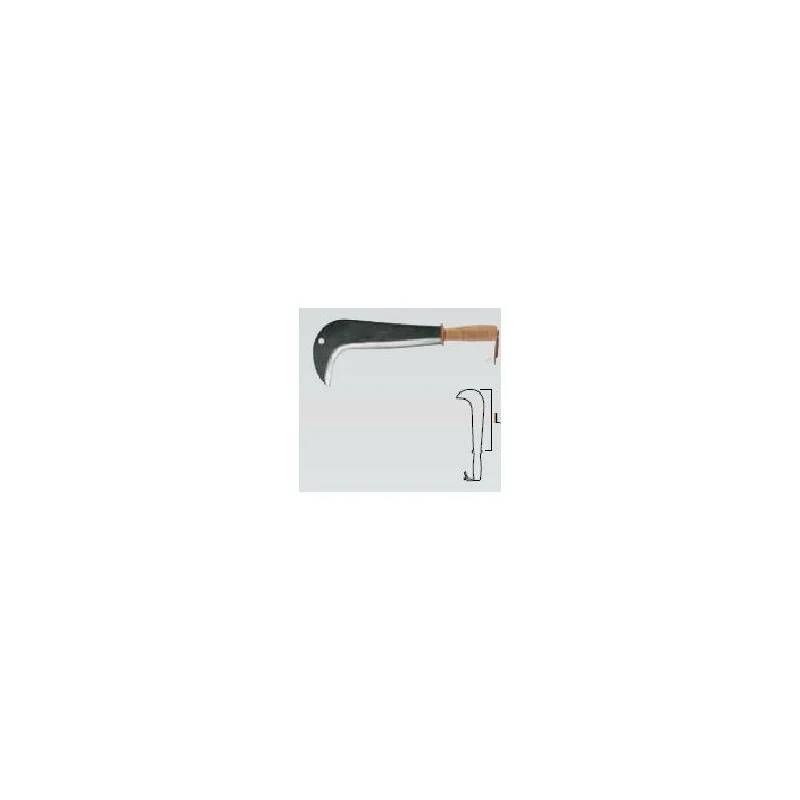 Serpe italienne manche bois cuir 26 cm LEBORGNE - Image 2