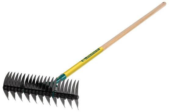 Scarificateur 32 dents acier manche bois 150 cm - LEBORGNE