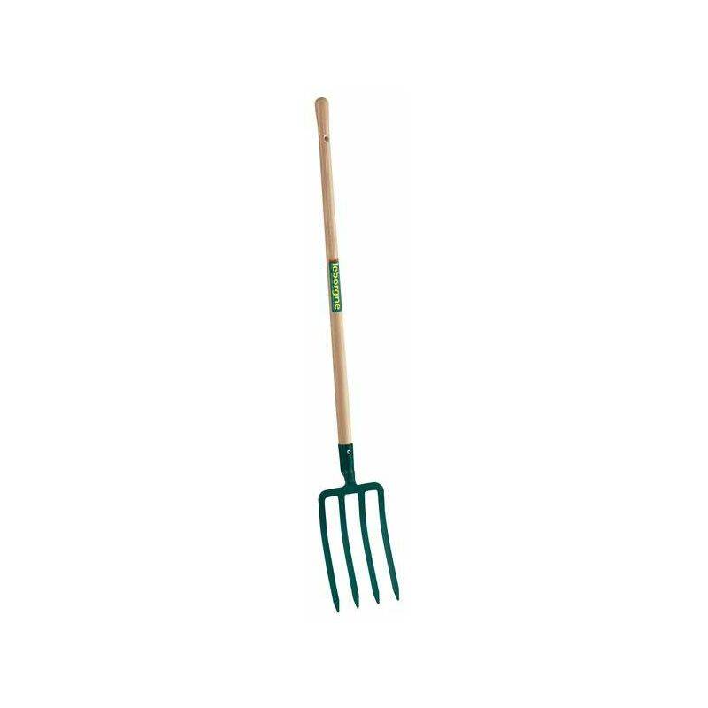 Fourche à bêcher douille acier trempé manche bois 4 dents 8 mm – LEBORGNE - Image 2