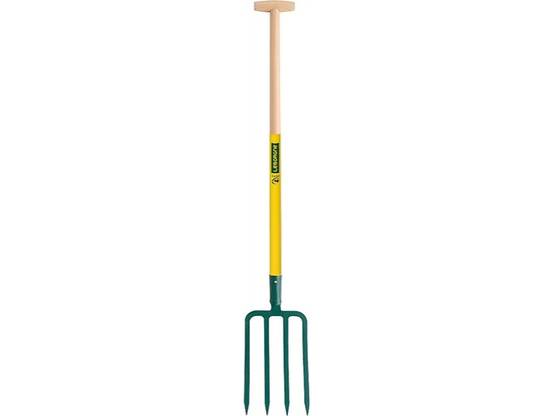 Fourche à bêcher douille 4 dents manche bois LEBORGNE - Image 1