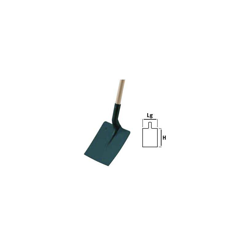 Pelle carrée tôle manche bois 110 cm - LEBORGNE - Image 3