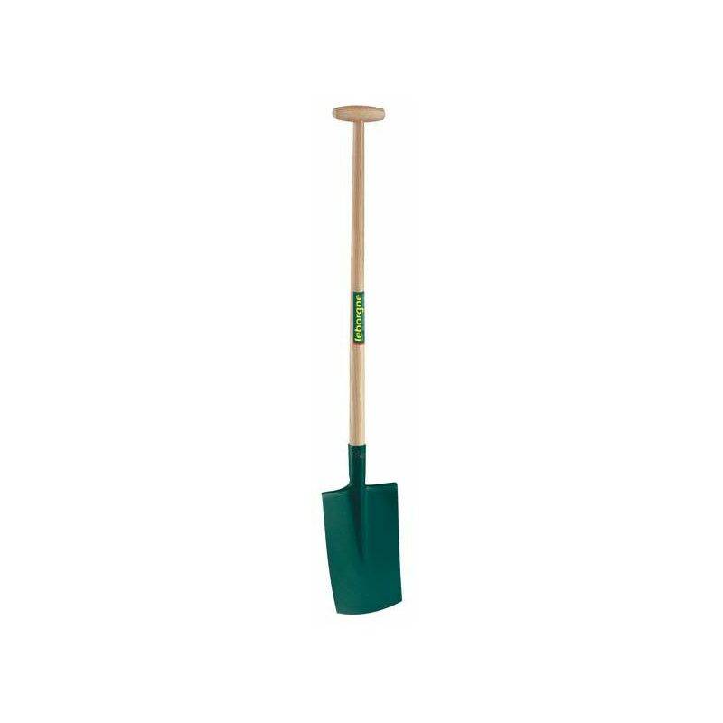 Bêche à rebord acier bois 28 cm béquille – LEBORGNE - Image 2