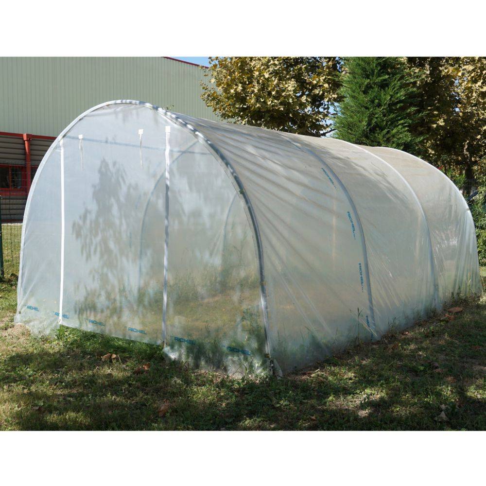 Richel Serre - Serre maraichère 13,5m² pied droit 2 portes zip acier galva PE L. 4,5 x l. 3 x H. 2 m – Richel serre - Image 6