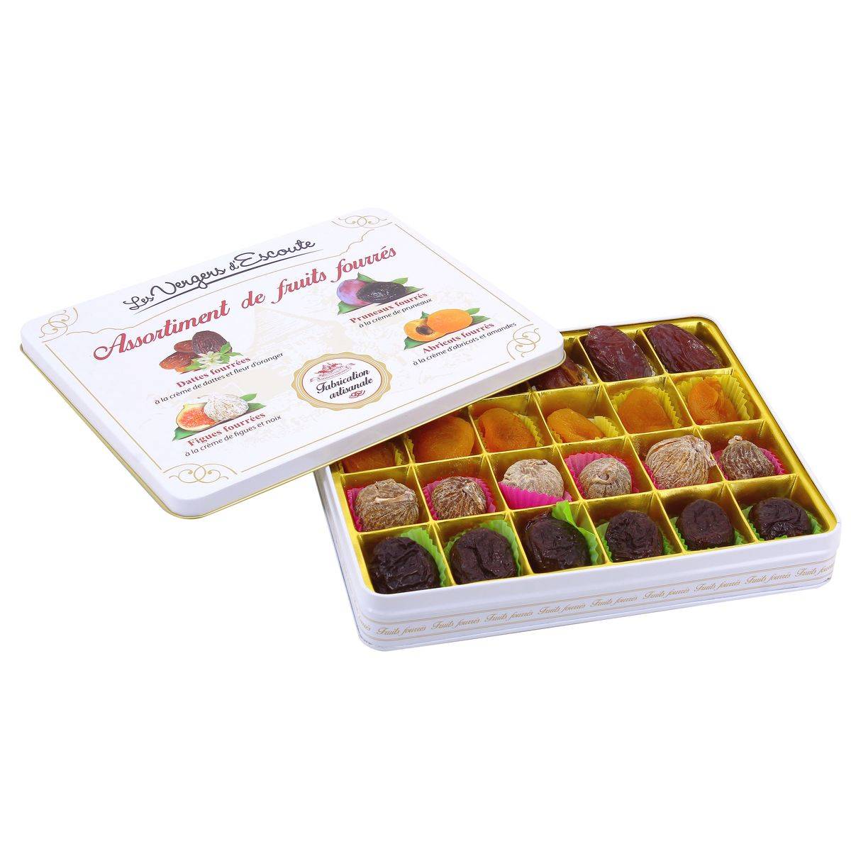 Les Vergers d'Escoute - Les Vergers d'Escoute - Boîte métal fruits fourrés 460 g - Image 1